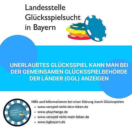 Du kannst unerlaubte Glücksspielangebote auch anzeigen. 

Nutze dazu das Online-Formular der Gemeinsamen Glücksspielbehörde der Länder GGL.