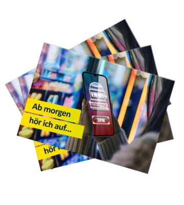 Bild eines Flyers zum Frauen und Glücksspielsucht