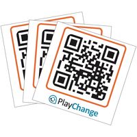 QR-Code zur Bewerbung von PlayChange